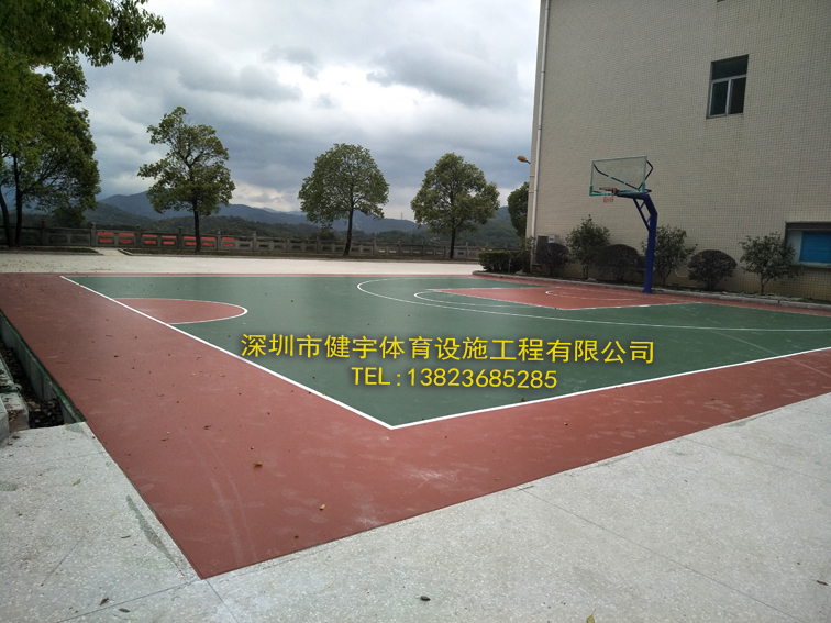 硅PU篮球场施工